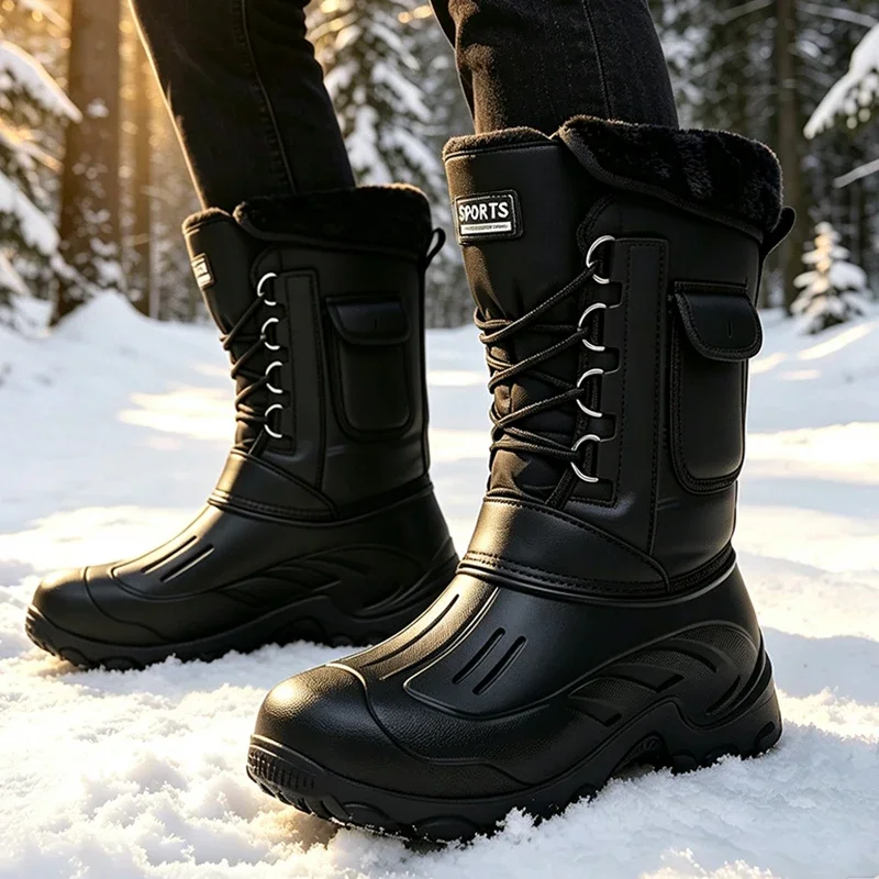Men Winter Snow Boots Outdoor - Waterproof Winter Boot recension och pris