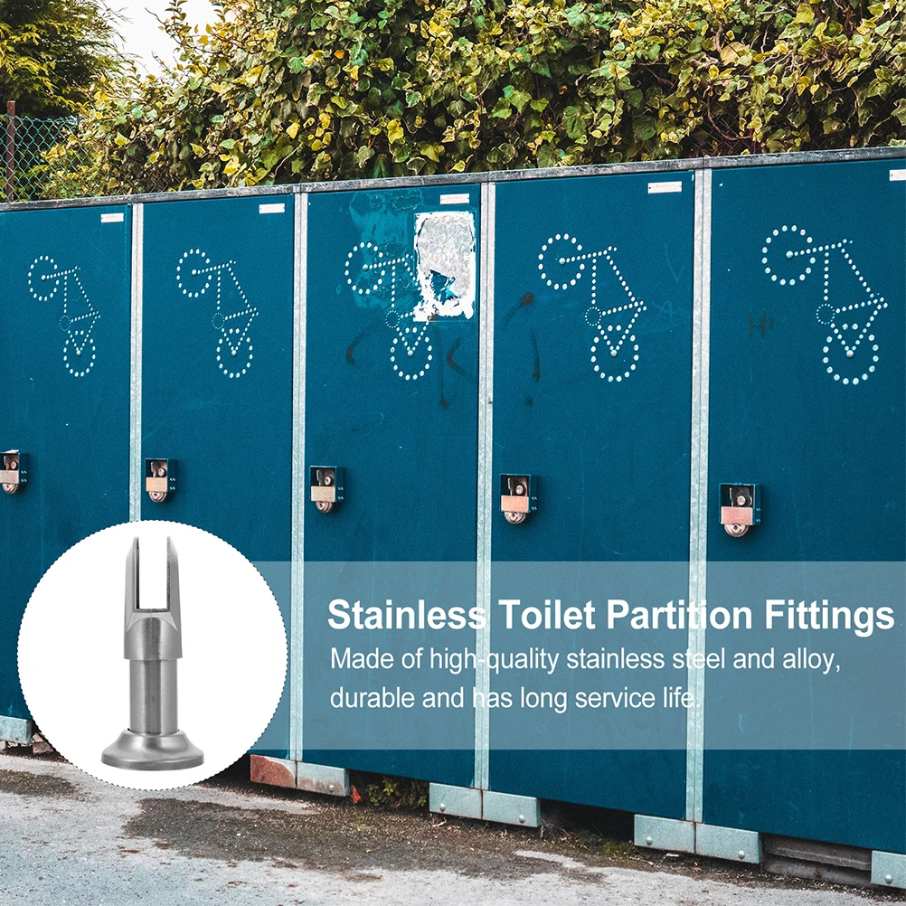 Stainless Stainless Steel Partition Hardware Partition Feet Durable Adjustable Height Bathroom Toilet Bracket Fittings