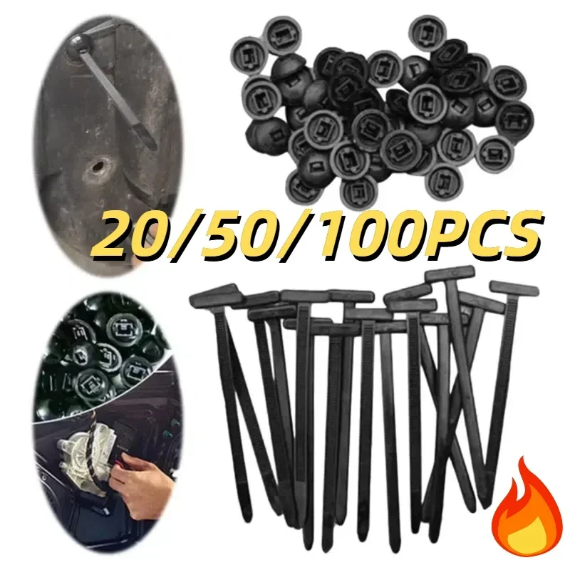 エンジンフロア、フェンダーライニング、マッドガード、トランク内装パネルカバーの固定用多機能ジップタイバックル アクセサリー