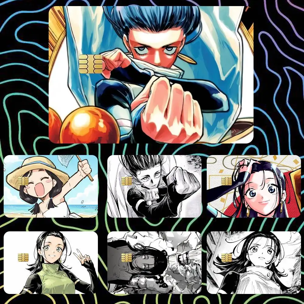 Yuka Okkotsu Jujutsu Kaisen Modulo  Sticker Film Tape Skin for Credit Card Debit Card Cartoon Waterproof Stickers