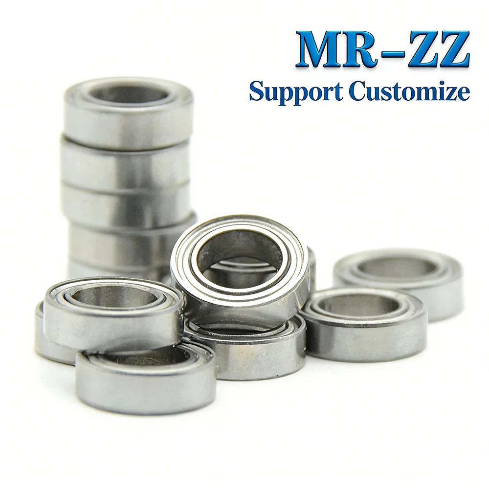 10Pcs Metal Mini Miniature Bearings High Quality Ball Bearing MR Series MR52ZZ MR63ZZ MR85ZZ MR95ZZ MR128ZZ Support Customize