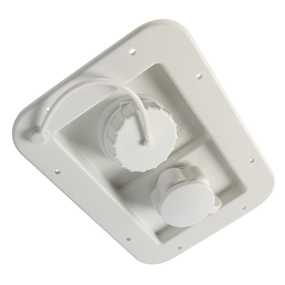 

Крышка заливного отверстия для воды RV с латунным обратным клапаном, белый пластиковый заливной порт для кемпера, прицепа, автодома, для резервуара для чистой воды