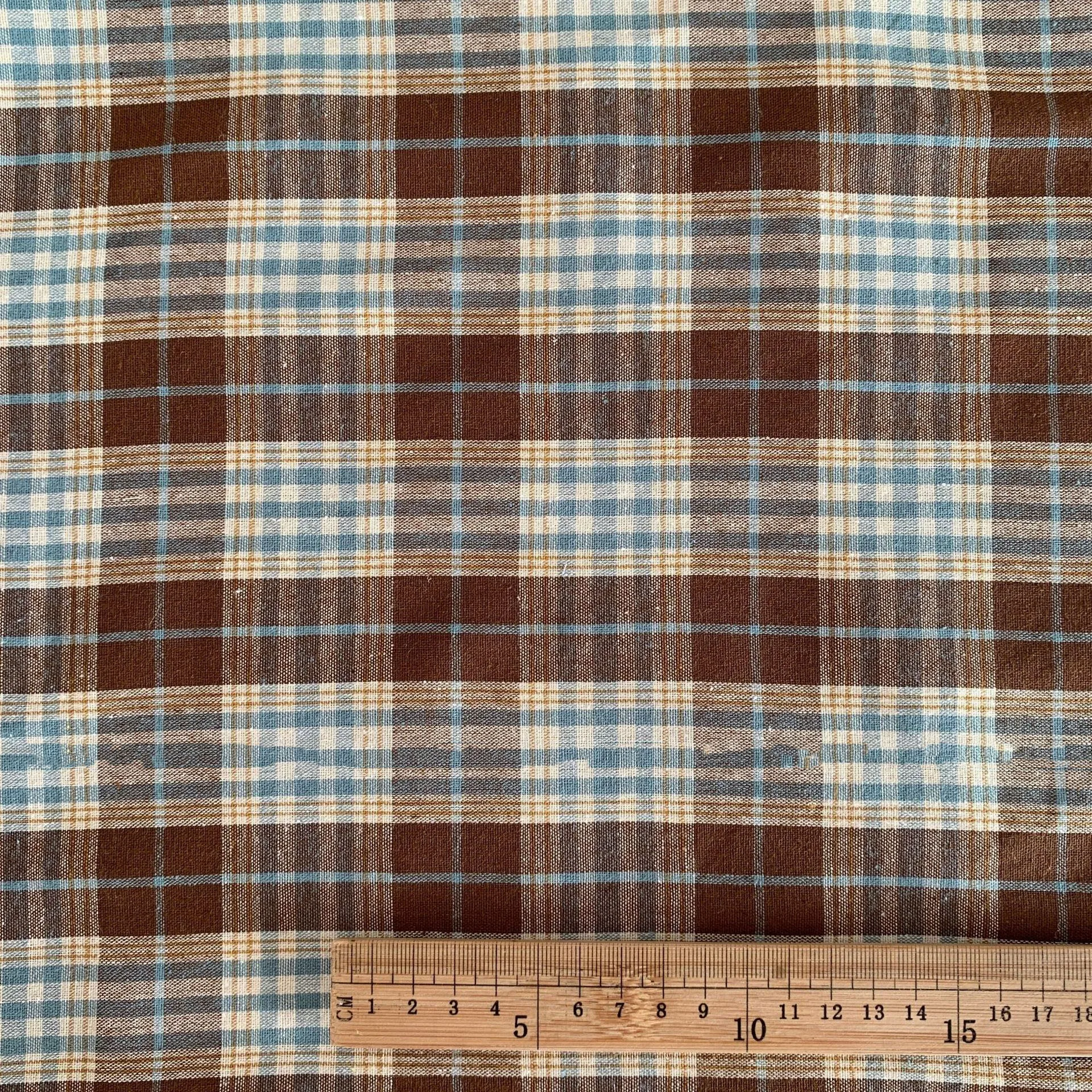 

DIY Colorful Checkered Pattern Cotton Fabric Korean Minimalist Style Handmade For Clothes Bag Pants Skirt Sewing Printing Fabric