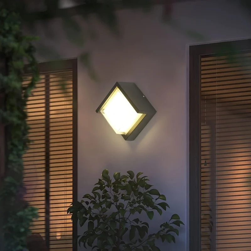 6W Outdoor Wall Light IP67 Waterproof Outside Wall Light Led Bulkhead Wall Sconce Exterior Anthracite Garden Wall Lights