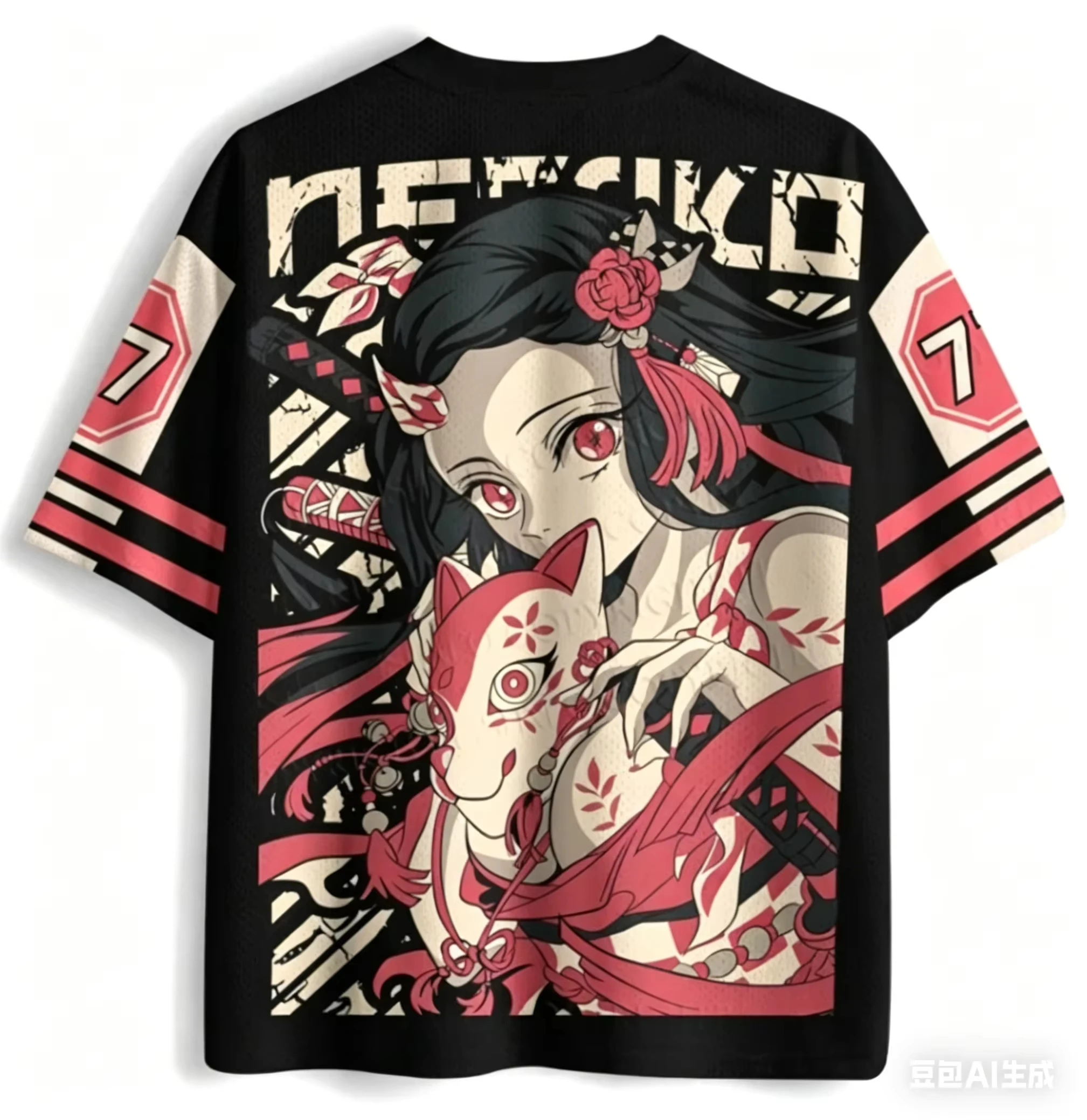 Street Style Demon Slayer Blade You Bean 3D Printed Jersey Sports T-shirt Suitable for Both Men and Women