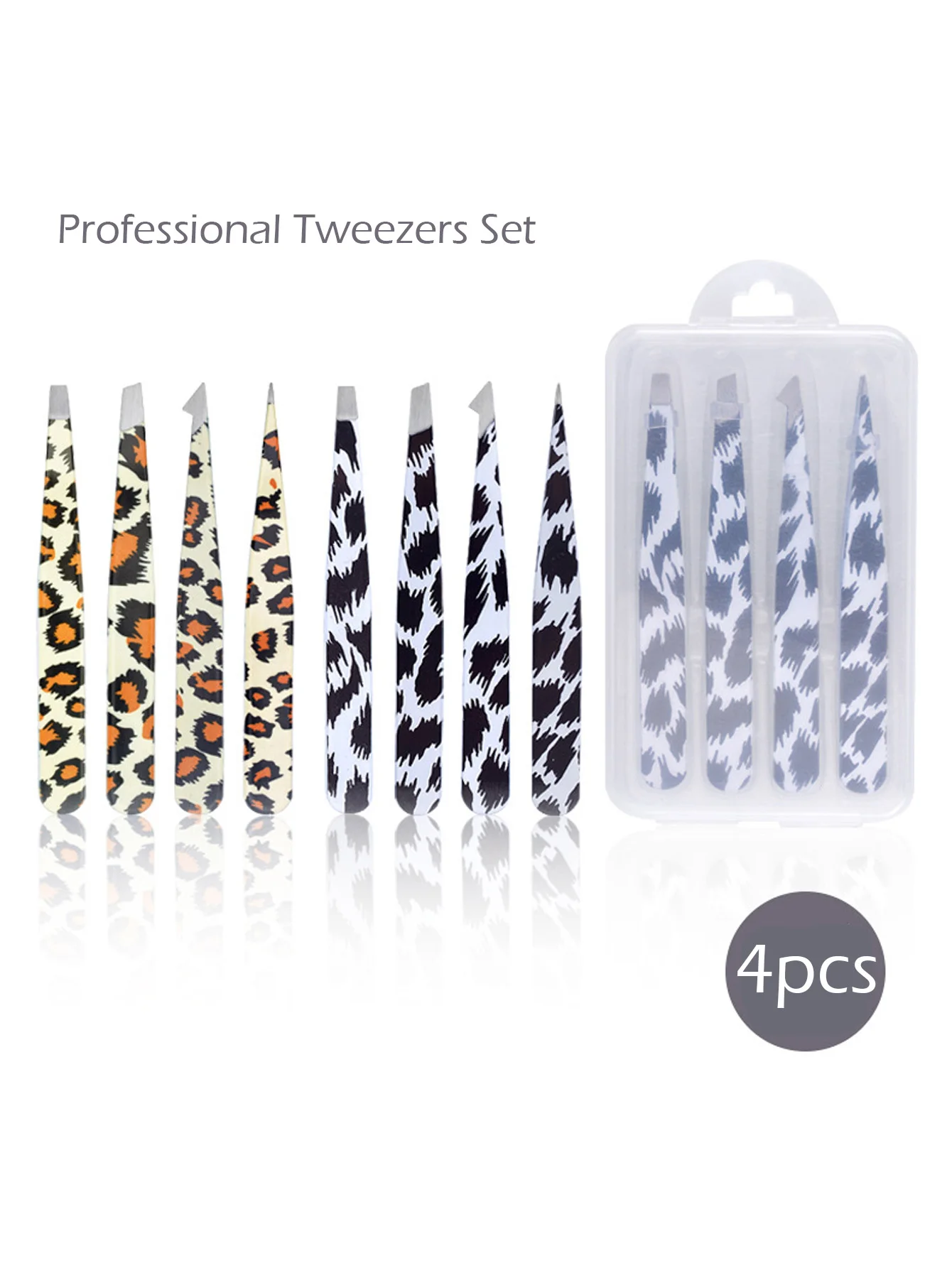 Tweezers Set with Travel Case, Great Precision Upgrade Professional Anti-rust Alloy Tweezers for Women & Men