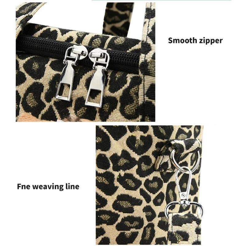 J15U Essential Strollers Company com amplo espaço Leopard Theme Baby Pram Storage Bag