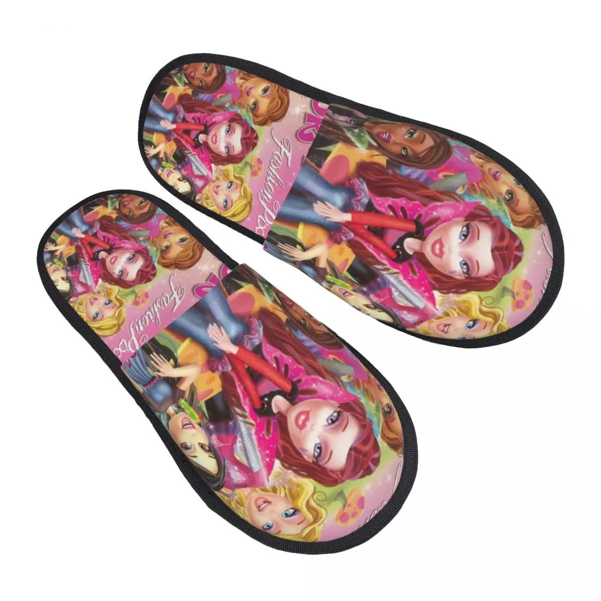 Custom Bratzs Doll Soft Memory Foam House Slippers Women Tv Movie Cartoon Comfy Warm Anti-Skid Slipper