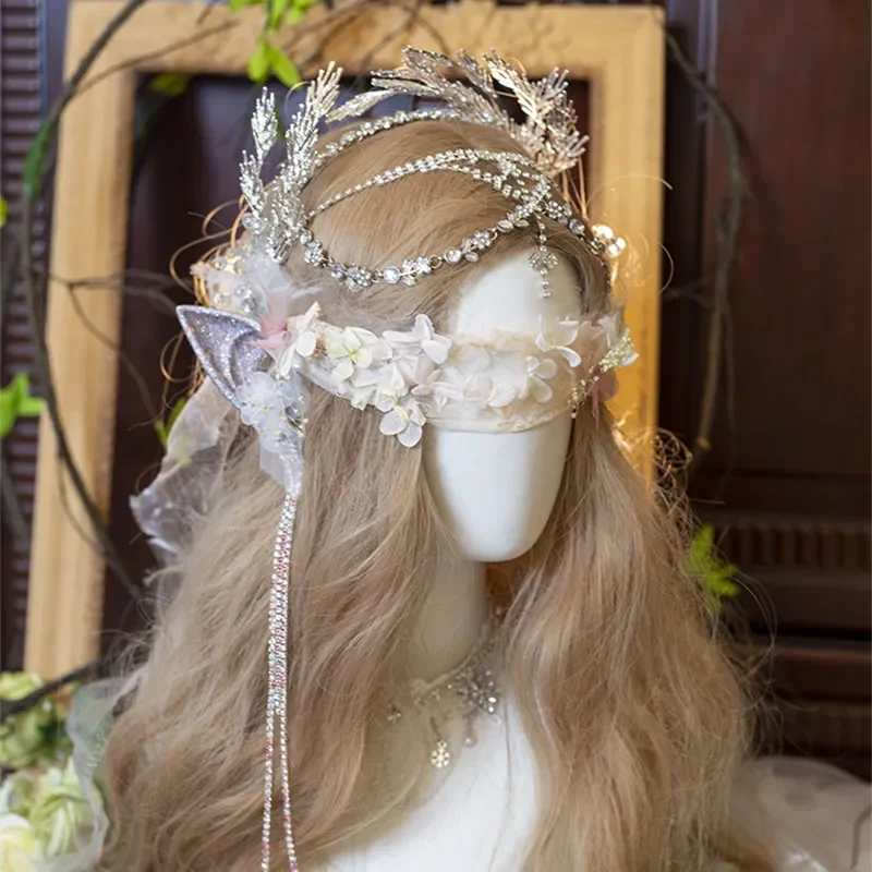 Hair accessories adult ceremony Mori Korean bride hair accessories children princess hair crown