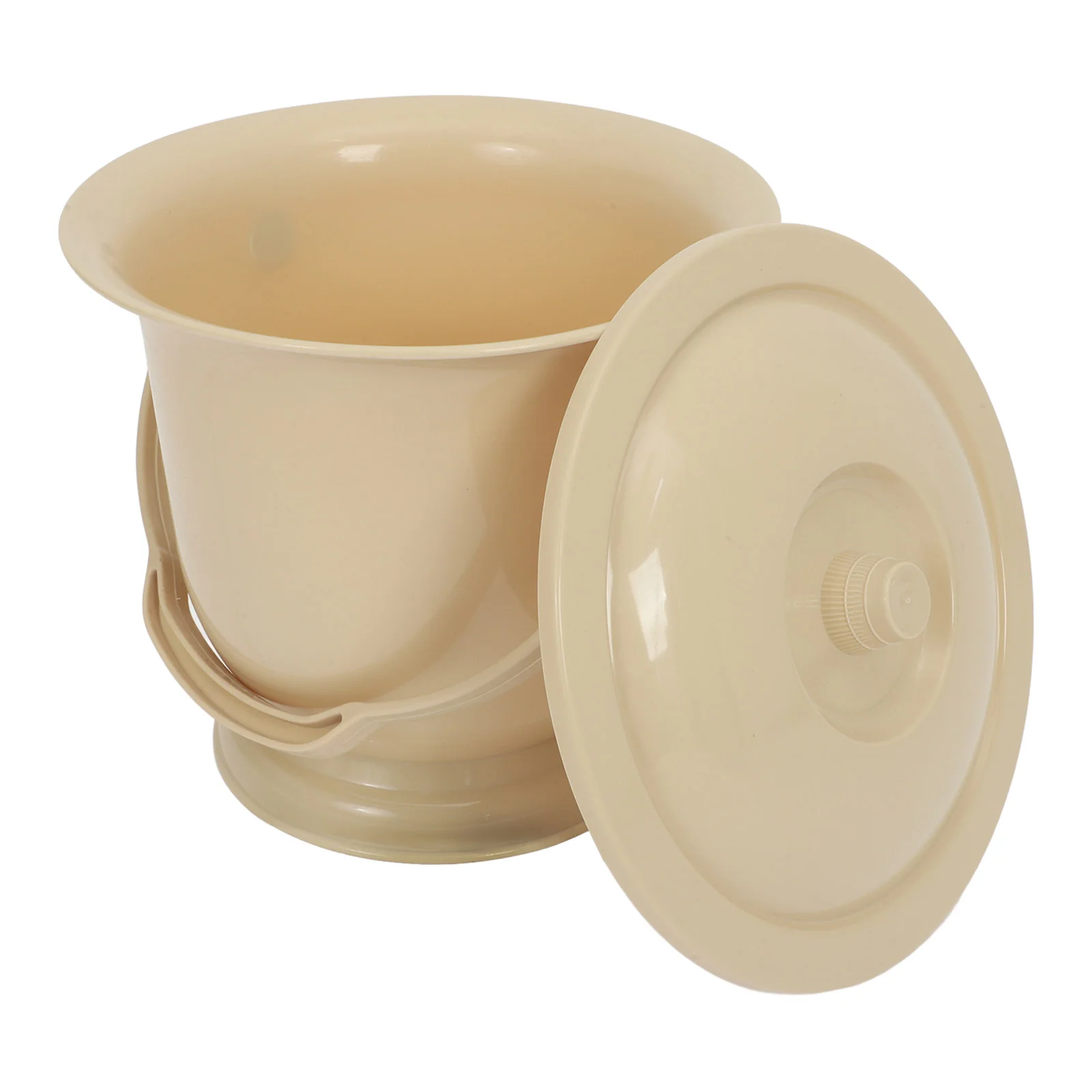 Convenient Spittoon and Urine Bucket Portable Potty for Adults Khaki Unisex Chamber