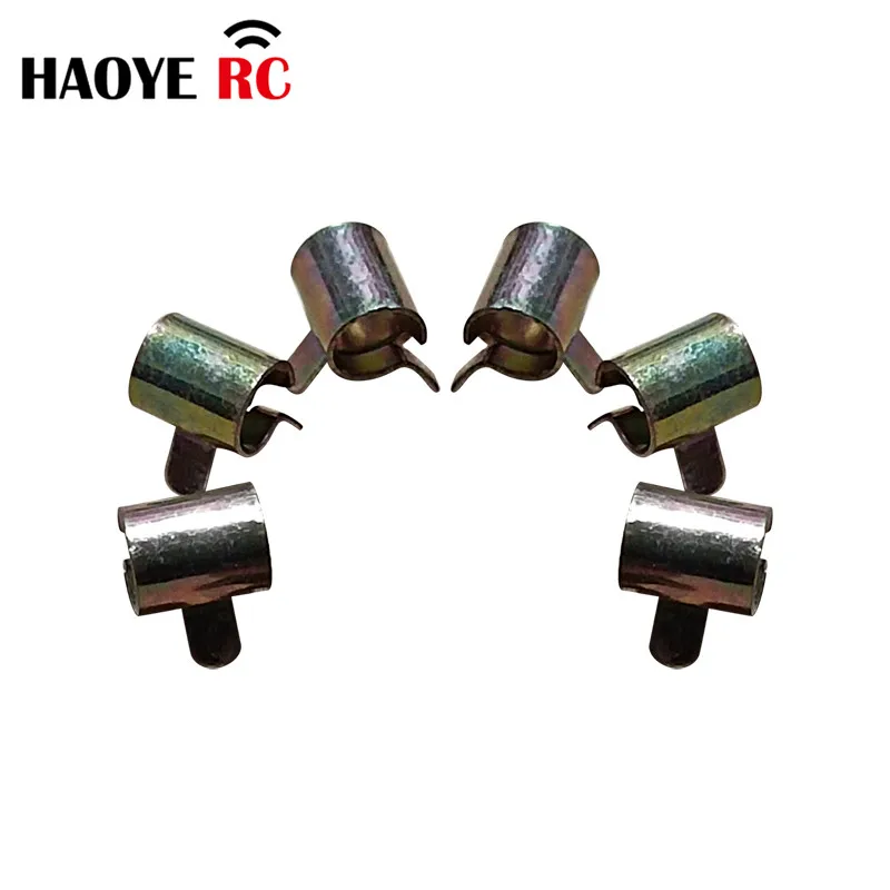 Haoye-亜鉛メッキ燃料ライン保持クリップ、ホースクリップ、パイプ管金属、タンクアクセサリー、rcアクセサリ、4-6mm、10個