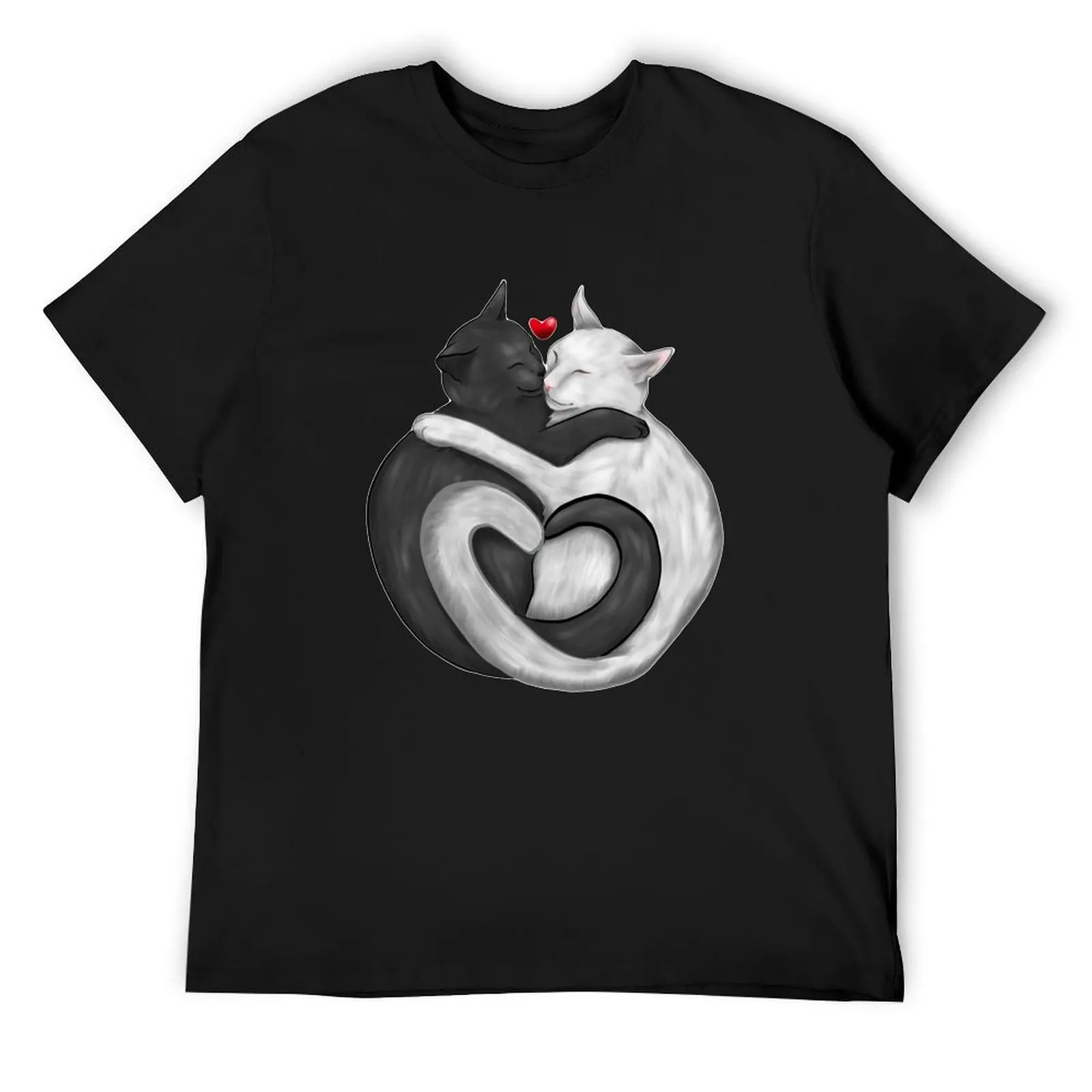 

Heart-filled Cats T-Shirt blanks oversized gifts for boyfriend T-shirt men