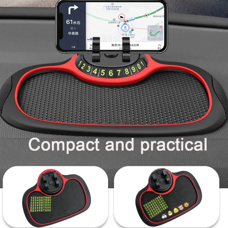 

Multi-Functional Car Phone Holder Auto Anti-Slip Mat Non Slip Sticky Anti Slide Dash Phone Mount Silicone Dashboard Car Pad Mat