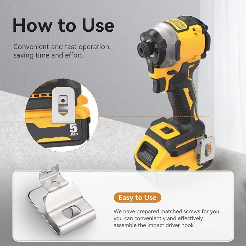 Imagem -04 - Gancho de Broca Dewalt 20v Pcs para Broca Driver N268241 N169778 N086039 Dcd980 Dcd985 Acessórios