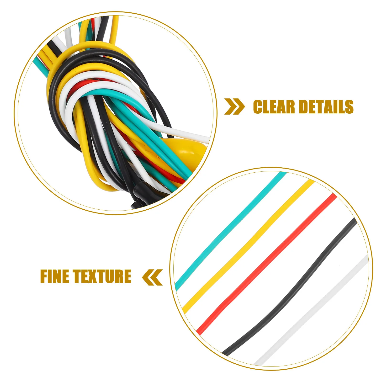 10Pcs Alligator Clip Test Leads Doubleend Electrical Clips 5 Colors Secure Grip for Electronic Parts Circuit Testing