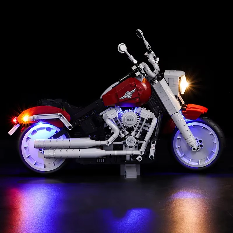 DIY LED Light Kit For LEGO 10269 Davidson Fat Boy motorcycle (Only LED Light,Without Blocks Model)