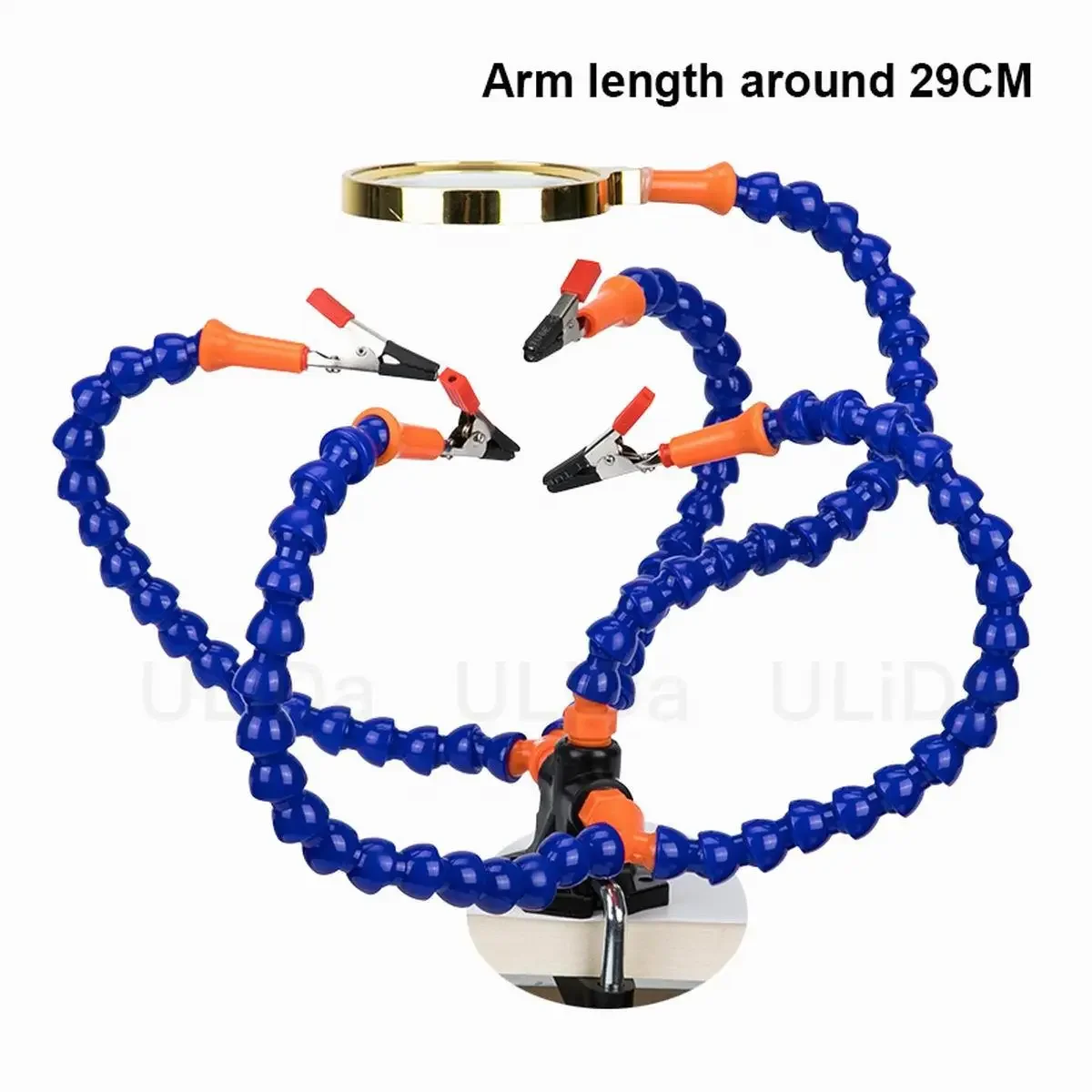 Multi-Functionที่สามช่วยมือเครื่องมือแขนยืดหยุ่นSoldering Station PCBผู้ถือโต๊ะClampเชื่อมซ่อมเครื่องมือRCเรือรถ