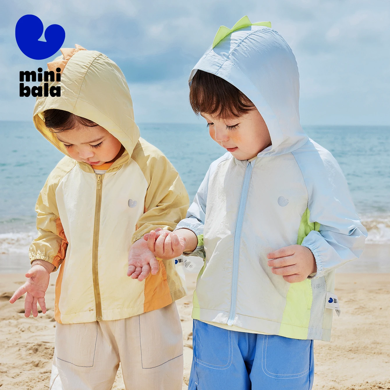 ג'קט מיני בלה לילדים וילדות עם תחושה מגניבה להגנה מפני השמש, קיץ חדש, ילדים חמודים, מעיל הגנה מפני השמש UPF50 Plus