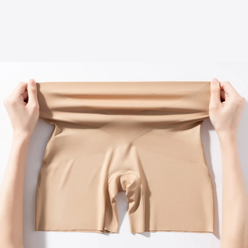 سلس سلامة سراويل قصيرة الصيف النساء حجم كبير الملاكمين الإناث مكافحة فرك سلامة السراويل السراويل سراويل عالية الخصر الملابس الداخلية M-5XL #5