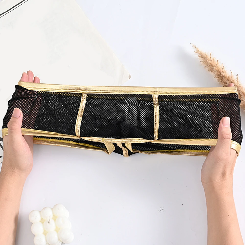 

Breathable Mesh Men's Low Waist Underpants with Contoured Pouch Lightweight Nylon Spandex Briefs for Daily Use