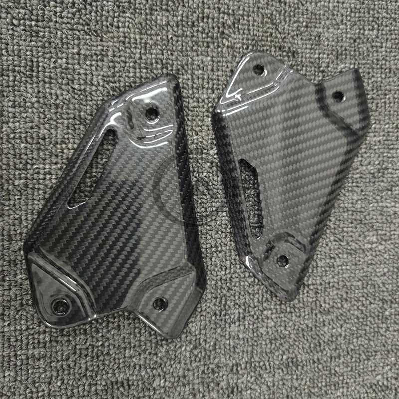 Z900 carbon fiber motorcycle accessories Foot pad heel protection cover For Kawasaki Z900 2017-2023 rear foot pad nail protectio