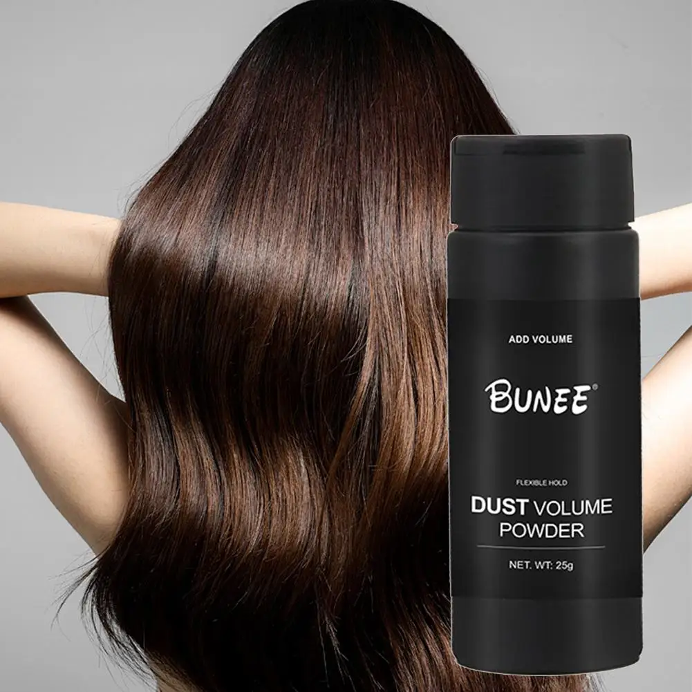 BUNEE-Polvo de pelo esponjoso para hombres y mujeres, estilismo de modelado, aumenta el volumen del cabello, tratamiento E5L8, 25g