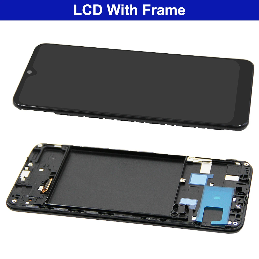 6.4\'\' For Samsung Galaxy A20 A205 LCD Display Touch Screen Digitizer Assembly With Frame For Samsung A20 A205 SM-A205F A205FN