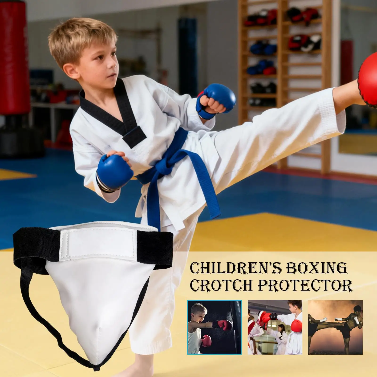 

Athletic Protective Cup Elastic & Breathable Groin Guard Sports Supporter For Boxing, Martial Arts, Baseball, Sparring Men Kids