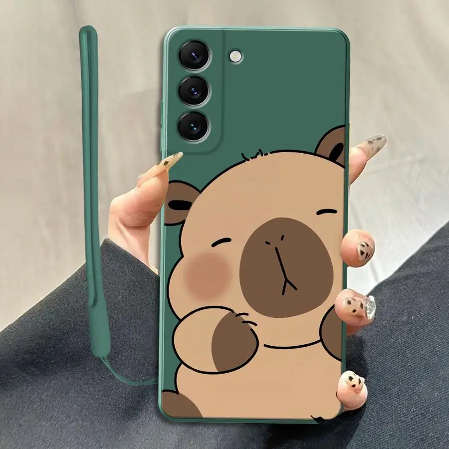 Cute Capybara Phone Cover Case for Samsung Galaxy A35 A24 A11 A12 A16 A13 A14 A34 A36 A26 A51 A22 A52 A15
