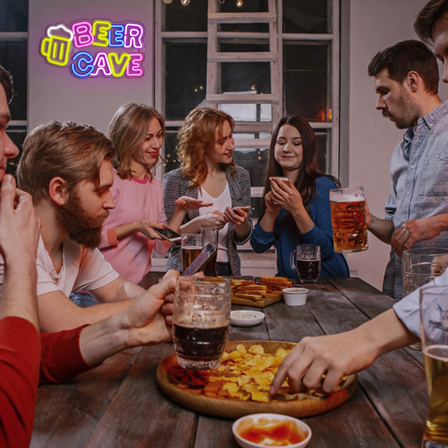 Beer Neon Signs Neon Signs for Wall Decor Neon Signs Beer Shop Room Decor Restaurant Bar Hotel Party LED Neon Signs 5V USB