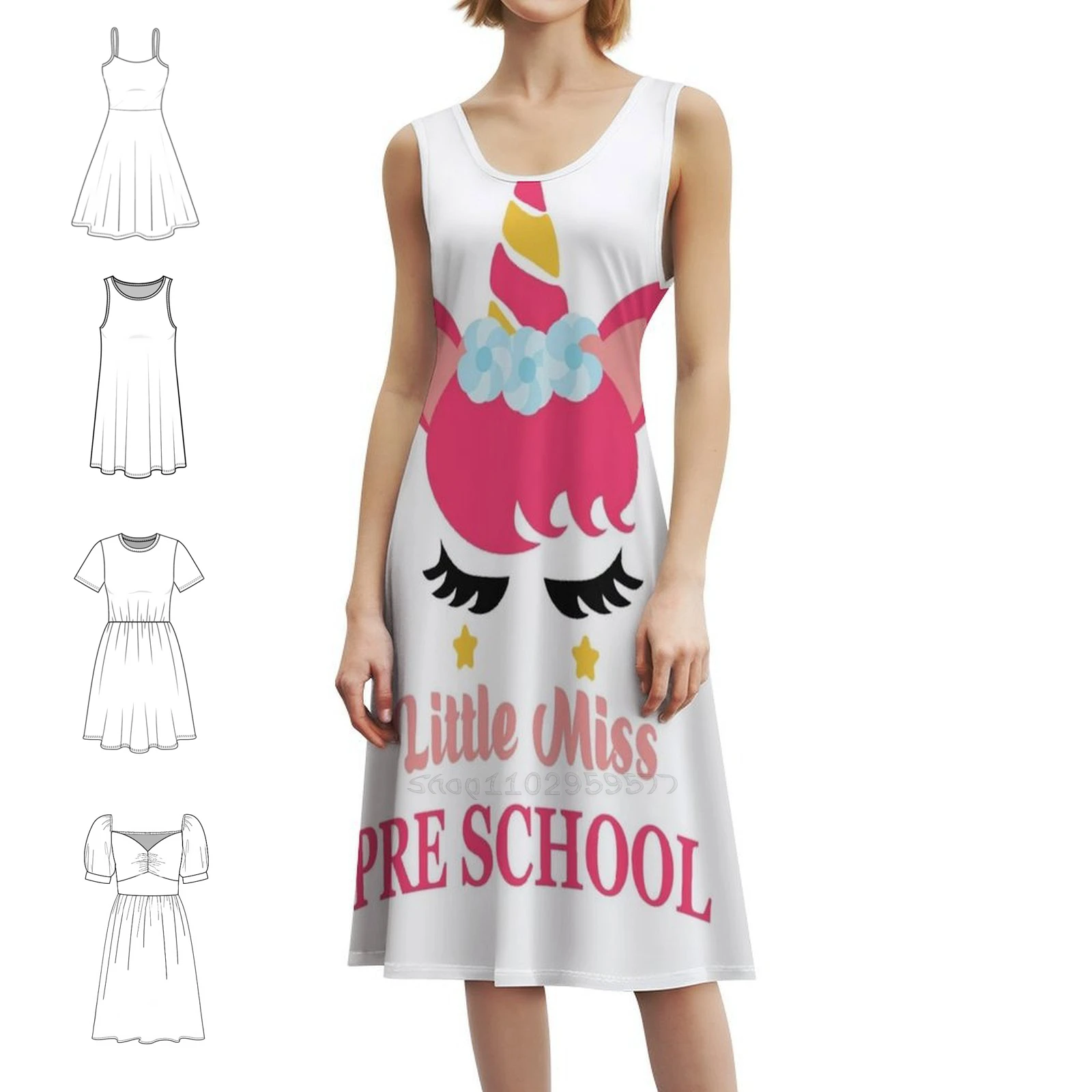 فستان حفلات أنيق لمرحلة ما قبل المدرسة في اليوم الأول للنساء لمرحلة ما قبل المدرسة مع خيارات قصيرة/طويلة/بدون أكمام للعودة إلى