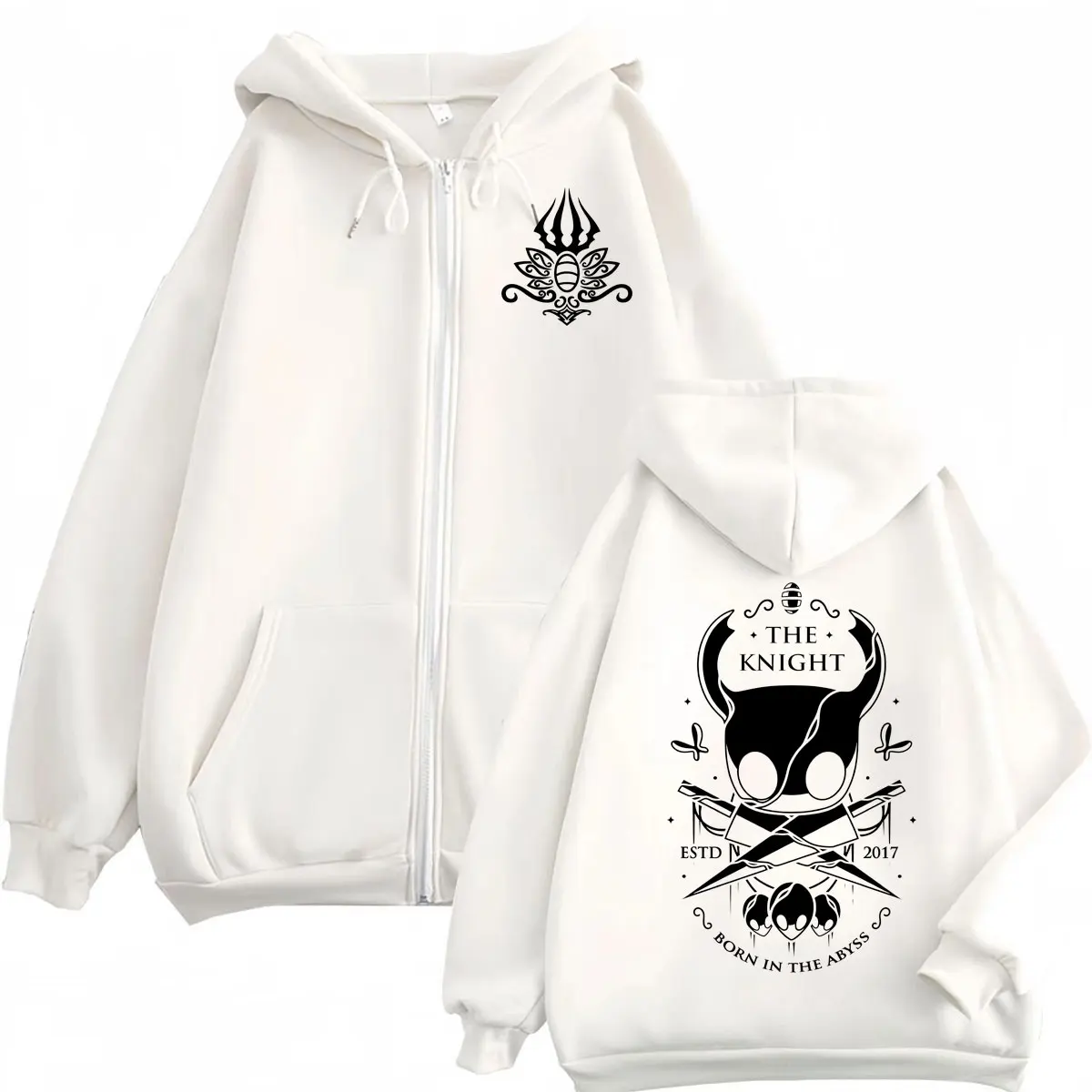 هولو نايت جيم مزدوج الوجهين طباعة هوديي جودة عالية موضة المتضخم البلوفرات الرجال النساء بلوزات عادية كم طويل #2