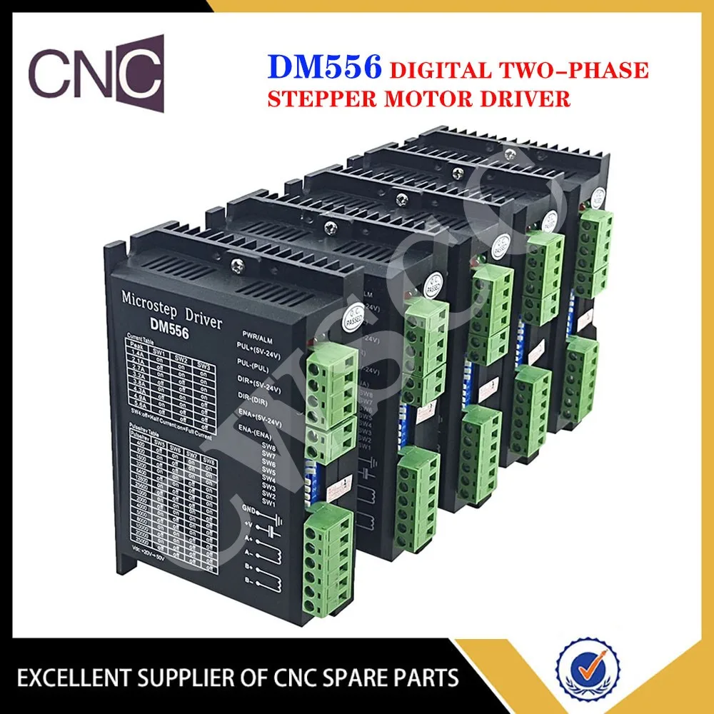 

5PCS Stepper Motor Driver DM556 For Nema 23 34 Series 2-phase Digital Stepper Motor Driver cnc engraving machine