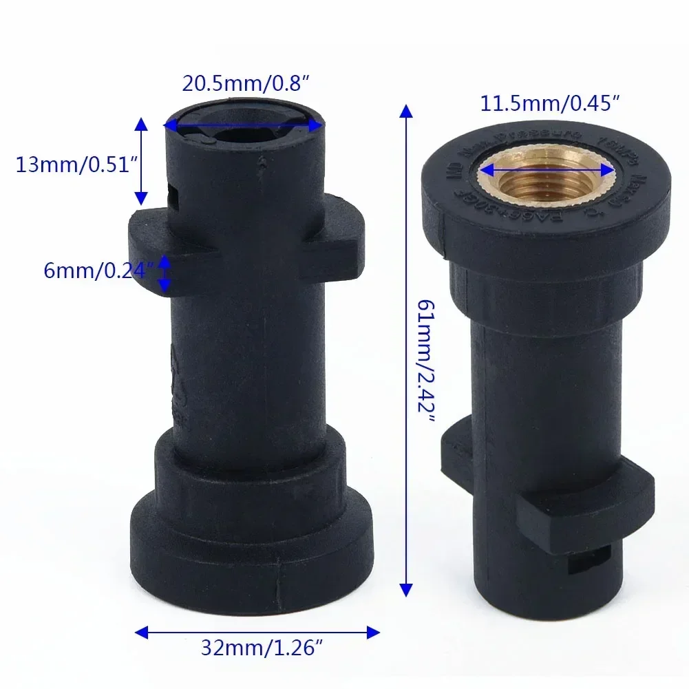 

Pressure Washer Adapter Connector Brass Foam Nozzle Bayonet 1/4 Foamer External Thread Kranzle Highpressure Cleaner Connect