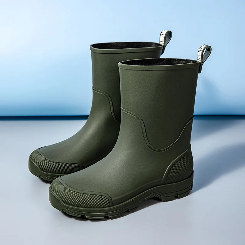

High Quality Fashion Mid-calf Rain Boots for Couple Parent-child Keep Warm Rain Boots Waterproof and Anti Slip Botas De Lluvia