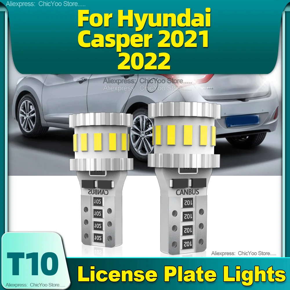 

6000K Super Bright T10 W5W LED Bulb Canbus License Plate Lights Replacement Car Lamp 12V For Hyundai Casper 2021 2022