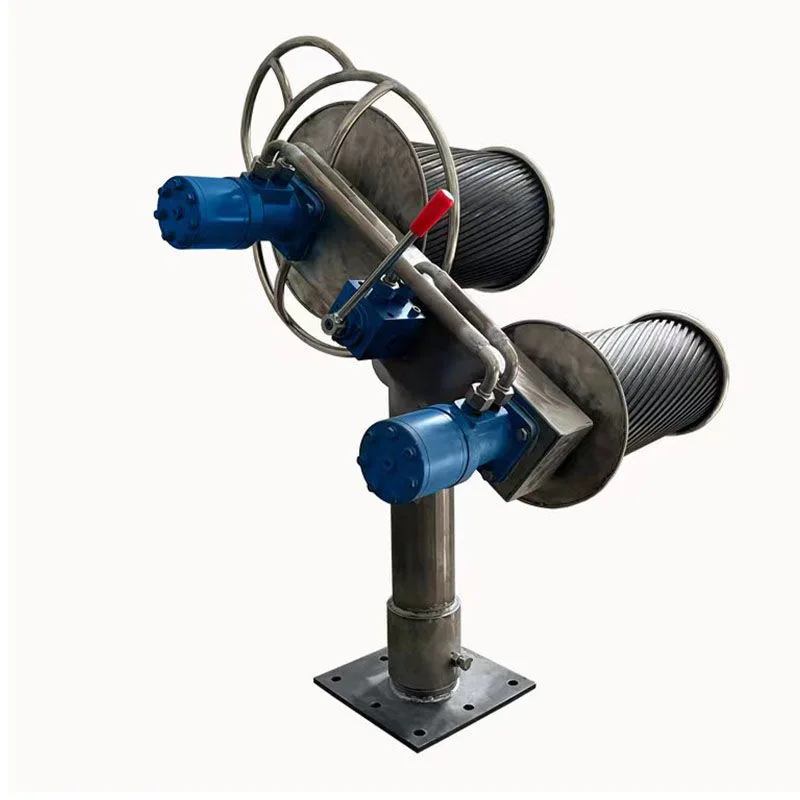 

China Factory Wholesale Single Volt Ring Fishing Net Customizable Anchor Wheel Cage Winch with Double Hydraulic Motor Wheels