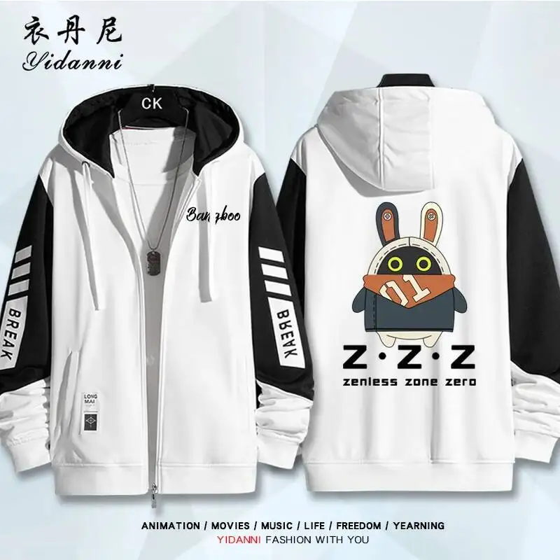 

2025 Zenless Zone Zero The Bangboo Costum Long Sleeve Print Jacket Zipper Hoodie Women Men Fashion Hooded Costumes Couple Gift