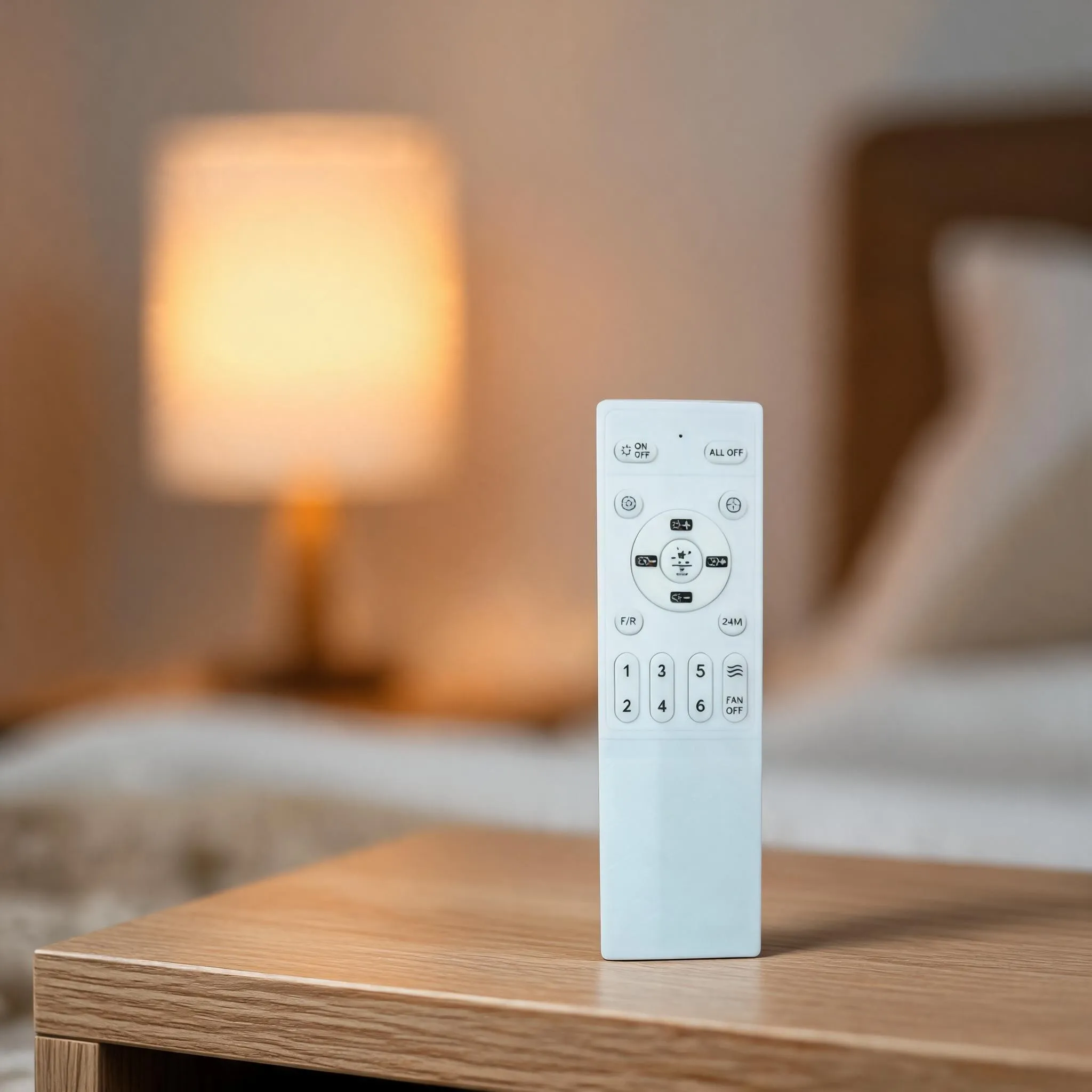 Wireless Remote Control for 2.4G Ceiling Fans 6 Adjustable Fan Speeds Forward Reverse Rotation and Timer Function