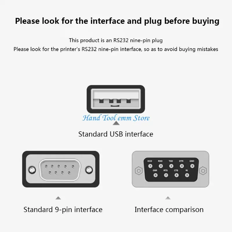 H37F USB to Serial Adapter, USB to RS-232 Male (9-pin) DB9 Serial Cable for Windows 10/8.1/8/7, for Mac OS, 1.2M
