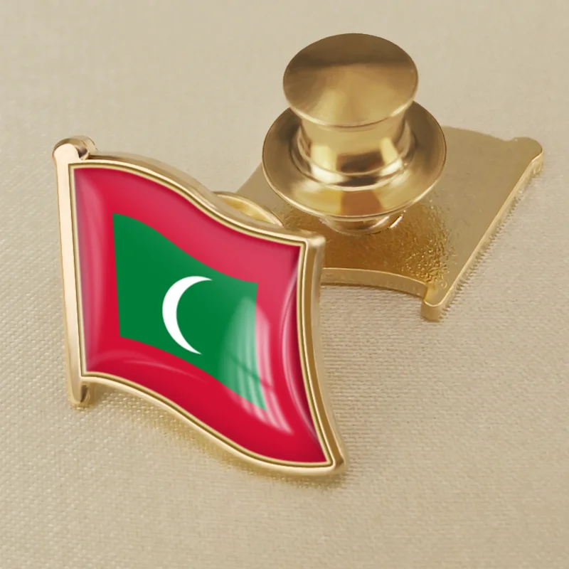 Maldives National Flag Lapel Pins Country Badges