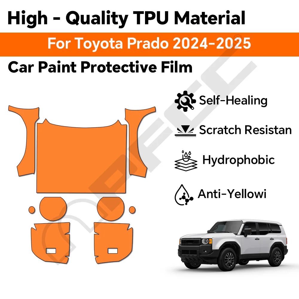 

8.5Mil Pre-cut PPF Kit For Toyota Land Cruiser LC250 2024-UP TPU Paint Protection Film Clear Bra Car Body Anti-Scratch Resistant