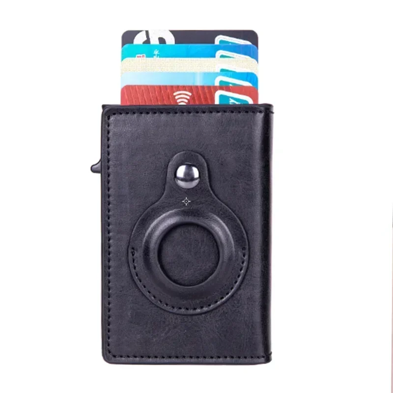 2024 for Apple Airtag Wallet Men Carbon Fiber Fashion ID Credit Card Holder Rfid Slim Airtag Slide Wallet Designer Cardholder