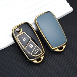 3 buttons TPU Shell Fob Holder Protector for FIAT Doblo Grande Bravo 500 Ducato Minibus Panda Stilo Punto Car Key Case Cover