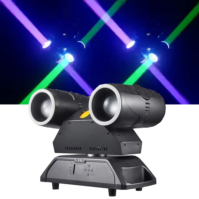 

Double Heads 400W Moving Head Light DMX Full Color LED Beam Strobe Stage Effect Rotating Lights With RGB Strip DJ Disco Party
