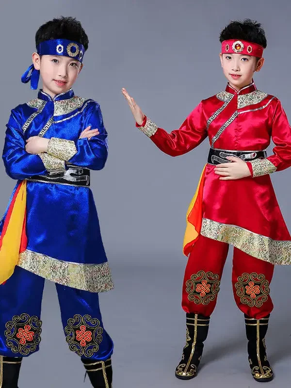 New Performance Clothing Minority Mongolian Robe Tibetan Dance Performance Costume Mongolian Clothing