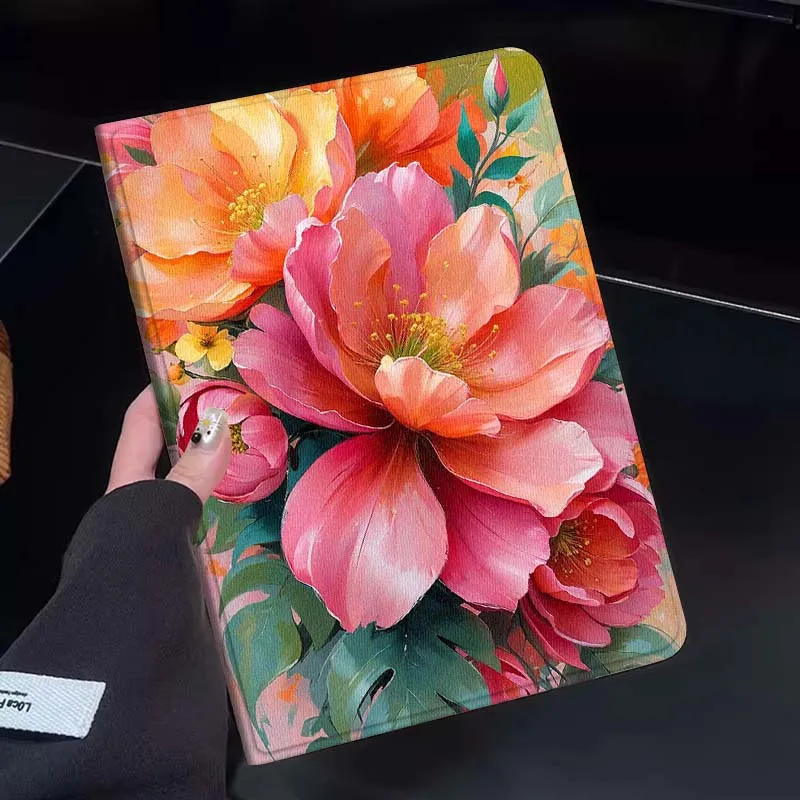 

Яркий чехол для планшета с рисунком цветочного букета для Huawei Honor MatePad MediaPad Air 5 6 7 11 V6 V7 V8 V9 X9 X8 T10 T10s C5e T5