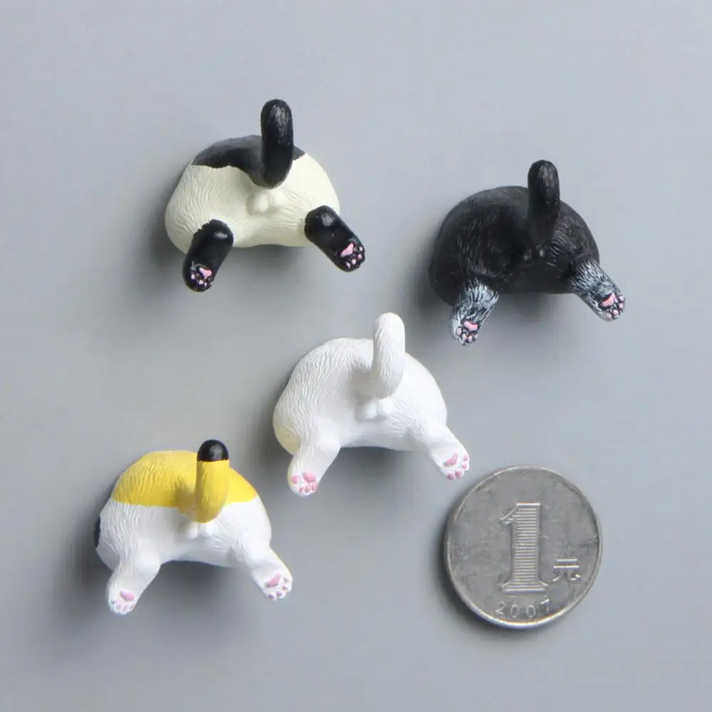 3D Cat Butt Refrigerator Magnet, Kitten Ass Whiteboard Cabinet Fridge Magnet, Home Kitchen Decoration Magnet Gift for Cat Lovers