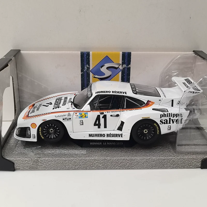 (Paint Blemishes) SOLIDO Diecast 1:18 Scale 935 K3 1979 Alloy Race Car Model Static Display Collectible Toy Gift Souvenir