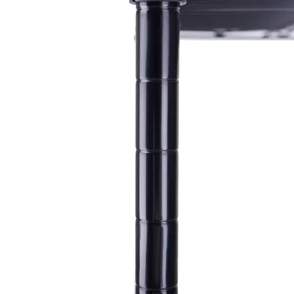 4层-45*30*126-不带轮 黑色碳钢置物架（XM-233B）-33